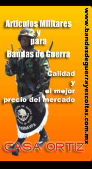 Te ofrecemos multiples productos para bandas de guerra y escoltas, asi como articulos militares y para seguridad privada, llamanos, con mucho gusto te atenderemos, calidad y el mejor precio del mercado, viistanos en: www.bandasdeguerrayescoltas.com.mx